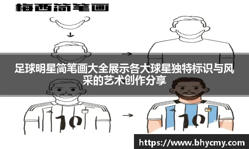 足球明星简笔画大全展示各大球星独特标识与风采的艺术创作分享